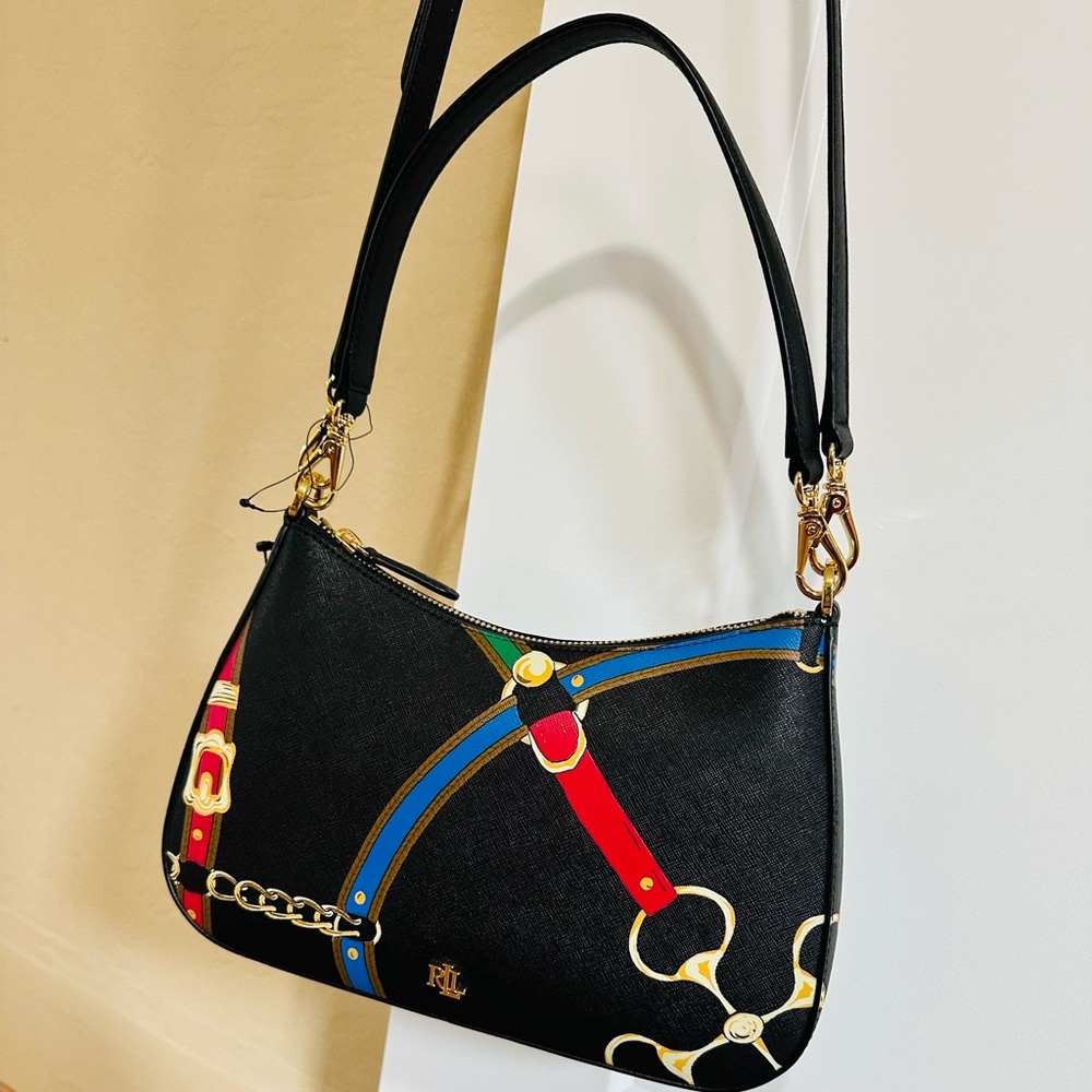 Lauren Ralph Lauren Leather Shoulder Bag